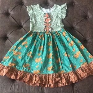 Eleanor Rose - Pumpkin Dress, Size 7-8
